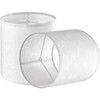 GO&SO 2 Pcs Jacquard Off-White Small Drum Lamp Shades with