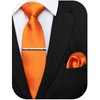 JEMYGINS Men's Satin Tie Set Tie & Pocket Square &