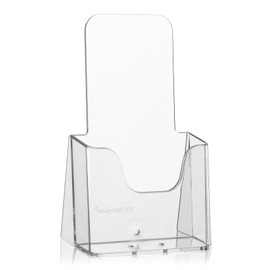 VITAdisplays DIN lang DL Table Brochure Stand as Transparent Flyer Stand, Brochure Holder