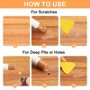 HARFINGTON 5pcs Wood Filler Sticks Wooden Wax Touch Up Furniture