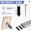 MorningRo 750 Pcs Picture Frame Points Refill Universal Flexible Inserts