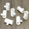 QWORK Chicken Waterer PVC Tee Fittings, 20 Pack PVC Pipe