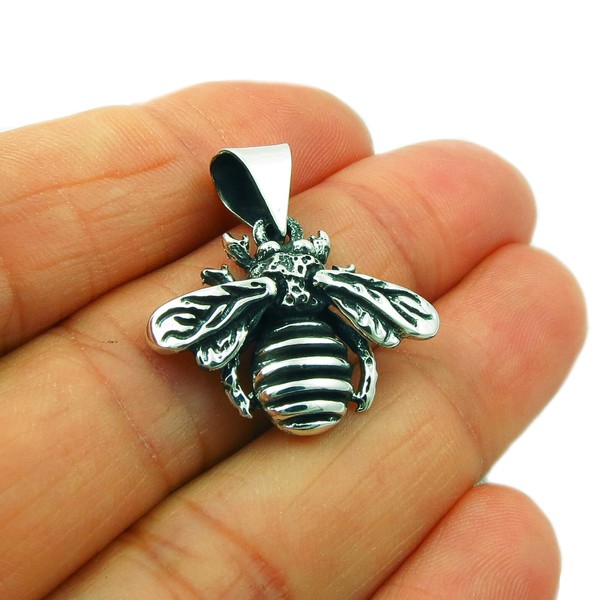 Sterling Silver Bee Pendant in a Gift Box