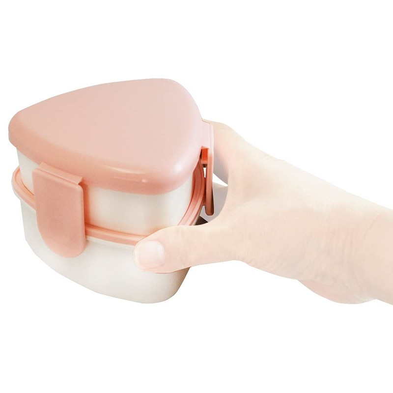 Skater ONWT1-A Triangle Lunch Box for Rice Balls, 2-Tier, 16.9