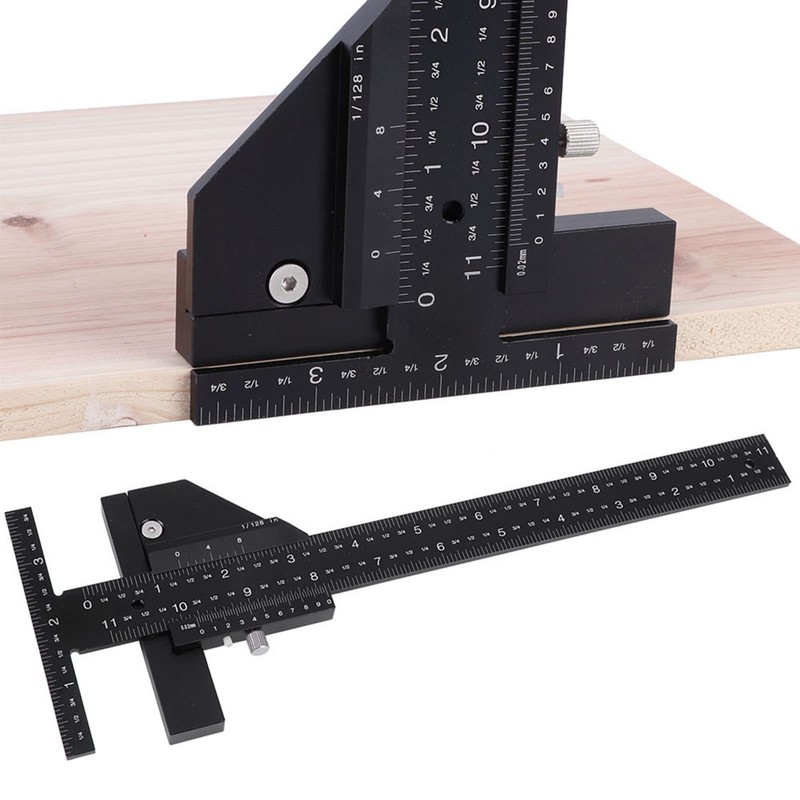 Scribing Ruler, Carpenter's Angle Ruler, Angle Measuring Device, Marking Ruler,