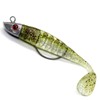 T-Tail Jig Head Soft Fishing Lure with Barbed Hook, Sinking