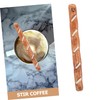 KICHOUSE Artistic Ceramic Coffee Stir Stick Unique Baguette Shaped Mixing