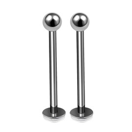 Bodyjewellery 2pcs 16g 1.2mm 9/16 14mm Monroe Labret Titanium 3mm Ball Spider Bite Medusa Helix Cartilage Earrings Tragus Jewelry 14465