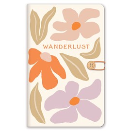 Studio Oh! Travel Journal Notebook Trio, 4.68" x 7.5", Softcover Guided Journaling Notebooks with Storage Pocket, Compact Adventure Book Journals, 64 Pages, 100 GSM Paper Weight, Follow the Flowers