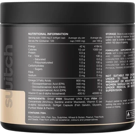Switch Nutrition Ultra Fish Oil High Strength Norwegian Omega 3 120 Caps
