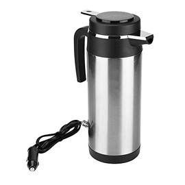 950ml Car Kettle Thermos, Stainless Steel Travel Electric Kettles for WaterTea Coffee Milk (24V)