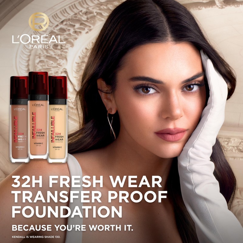 L'Oréal Paris Liquid Foundation, Full Coverage, Lasting Wear, With Vitamin