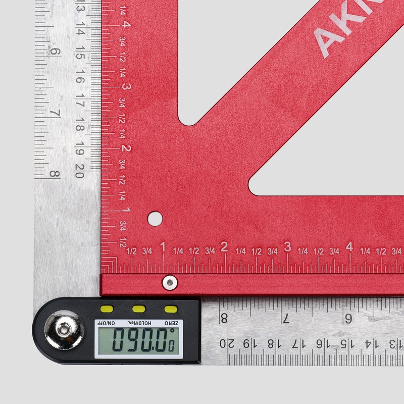AKNgoes Precision Triangle Square 18inch, Metric & Imperial Scale Framing