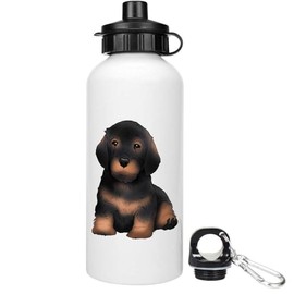 Azeeda 600ml 'Dachshund Puppy' Reusable Water/Drinks Bottle (WT00085258)