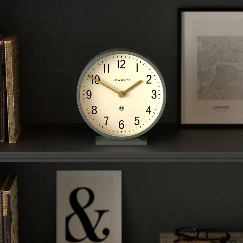 NEWGATE® Q Mantel Clock | Modern Classic Round Mantel Clock