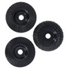 3PCS Set Wood Grinding Wheel Black Color 100mm Diameter 16mm
