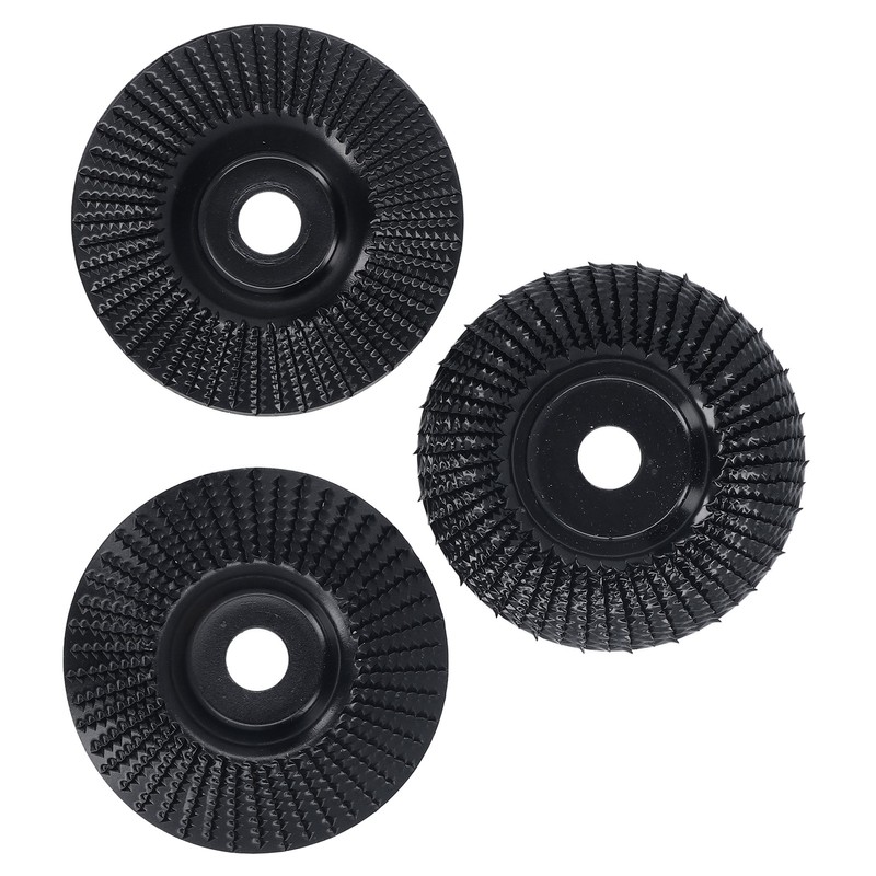 3PCS Set Wood Grinding Wheel Black Color 100mm Diameter 16mm