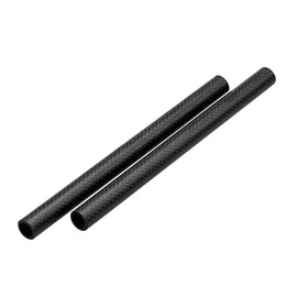 NICEYRIG Camera Carbon Rod 8 Inch (2 Pieces) Carbon Rod 15mm Hole Diameter Rod 15mm Rod System 15mm Rod Pipe Length 20cm Camera Carbon Rod for Camera Cage Shooting Assistant Tool Ultra Lightweight
