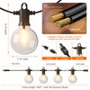 Kawaya Outdoor String Lights 100 FT LED Patio Light with