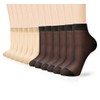 G&Y 12 pares de calcetines tobilleros de nailon para mujer