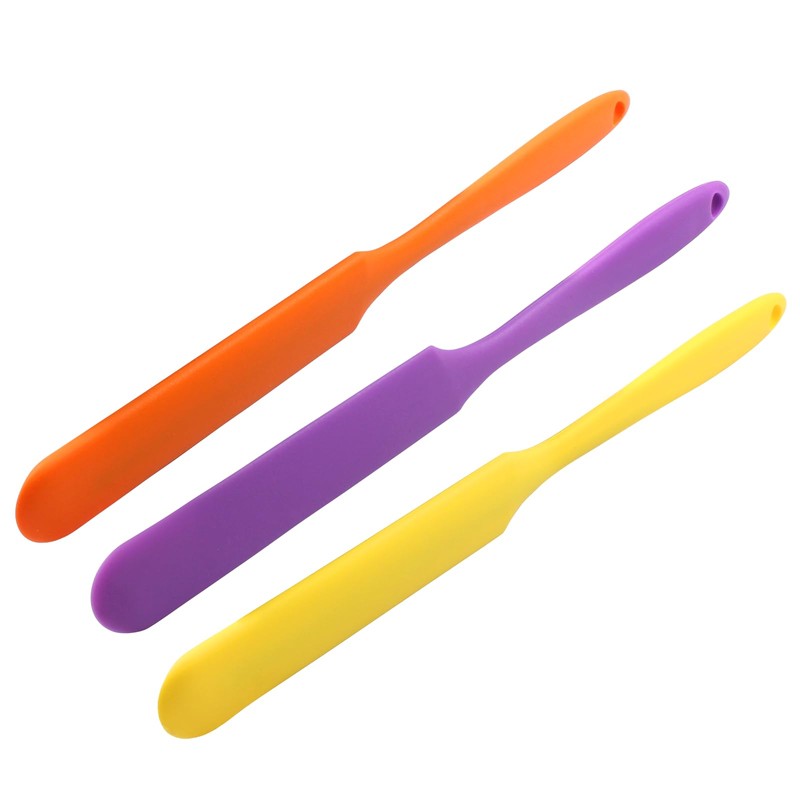 Coufce 3 Pieces Silicone Waxing Spatula Non Stick Wax Spatulas