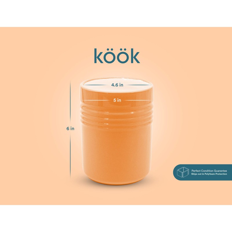 Kook Utensil Holder, Counter Holder for Kitchen, Ceramic, Premium Dining,