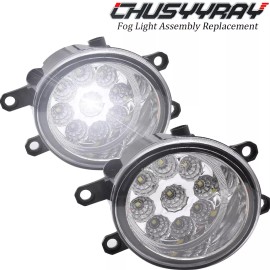 CHUSYYRAY Pair LED Fog Lights Driving Lamps 30W For TOYOTA HIGHLANDER 08-11 & RAV4 06-12
