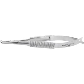 Excelta - 384 - Pliers - Micro - Bent Nose - Two Star - SS - Self Opening, 0.139" Height, 0.109" Wide, 3" Length