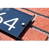 Badgemaster Modern Anthracite Grey House Number Sign Plaque Stainless Steel