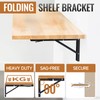 HBL' 2 Pack Folding Shelf Brackets 200MM Heavy Duty Shelf