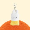 Miffy doll key ring blanket covered bag ring cute sleeping