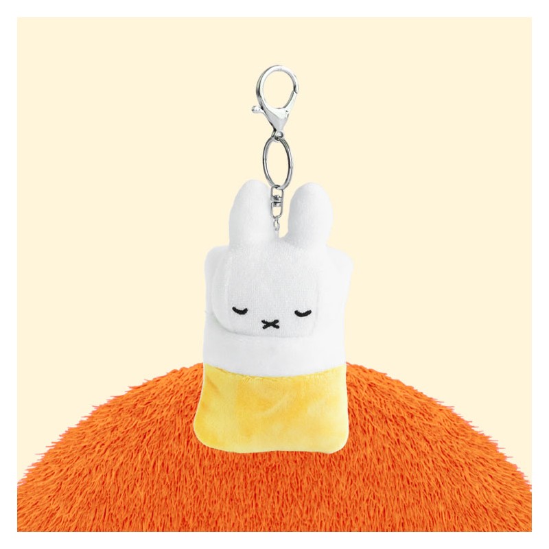 Miffy doll key ring blanket covered bag ring cute sleeping