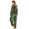 FantastCostumes Women's Fleece Christmas Elf Costume Pajamas Onesie for Adult