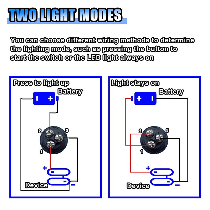 12V DC 50A Car Engine Ignition Switch, Engine Push Button