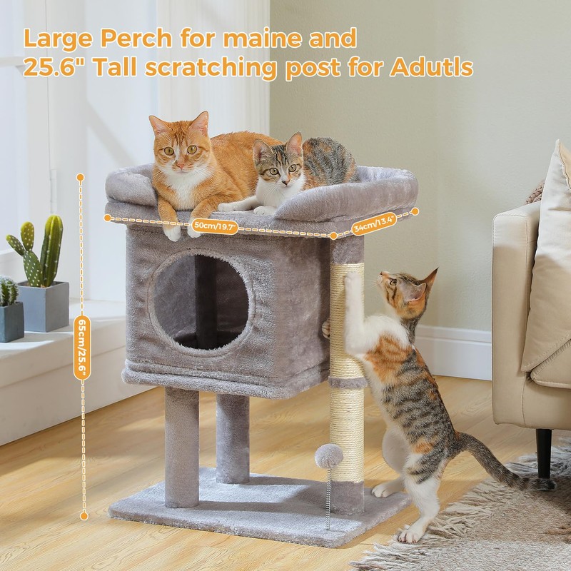 PAWZ Road Cat Scratching Post and Pad, Sisal-Covered Scratch Posts