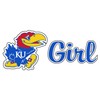 Craftique Kansas Decal (JAYHAWK GIRL DECAL (4",6"), 4 in)