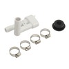 RV Toilet Vacuum Breaker Kit 385316906 Stainless Steel Clamp Sealed