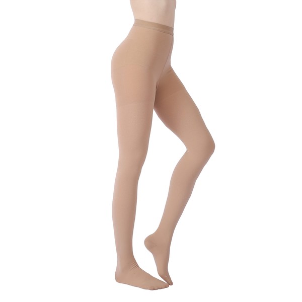 MGANG Medical Compression Pantyhose for Women & Men, Closed Toe,