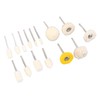 50Pcs Wool Felt Mandrel Mounted Grinding Polishing Wheel Buffing Wheel