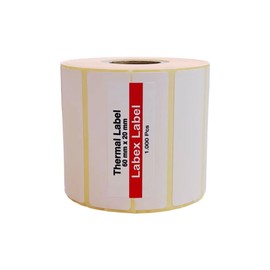 Labex Label - Thermal Labels 60 x 20 mm | Zebra Labels - Thermal Labels on Roll; Pack of 1,000 - Direct Thermal Labels - 1 Roll; 1,000 Thermal Label Barcode/Address Thermal Labels
