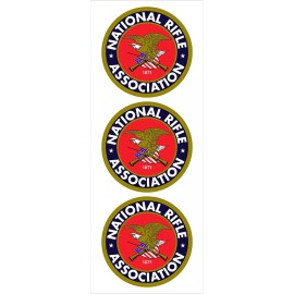 Sticker Tiger 3 2" Round NRA National Rifle Association Logo Car Decal Sticker Vinyl American