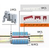 DIN Rail Terminal Block, CTRICALVER Terminal Block Kit, 10 Pieces