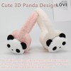 Kids Panda Plush Winter Earmuffs Adjustable Faux Fur Ear Warmer