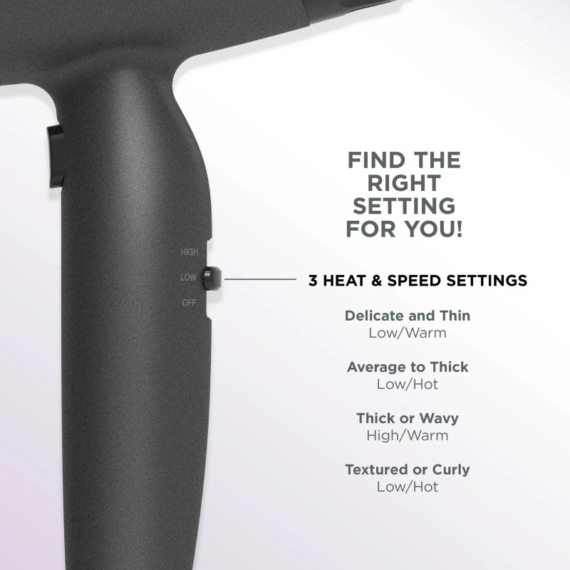 Conair Radiance Boost Hair Dryer, Nano-Quartz Technology, Diffuser/ Concentrator