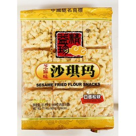 Sesame Fried Flour Snacks, Chinese Style Crispy Crackers, 21.4 oz, 2 Pack