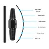 Lhbwhiz Double Head Screw Extractor Set, Left Extractor Removal Tool
