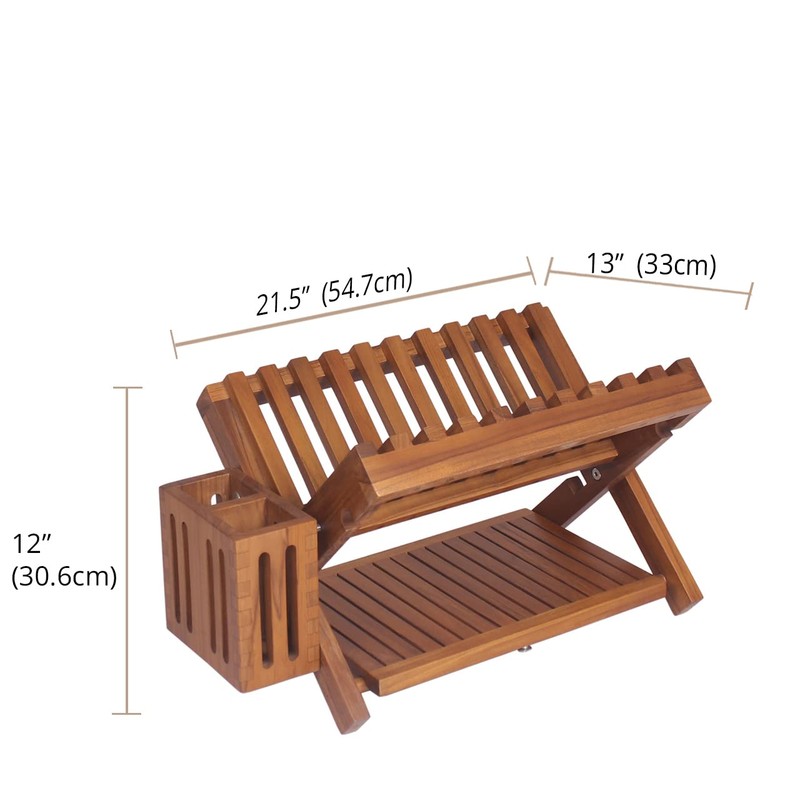Manada Teak Dish Rack