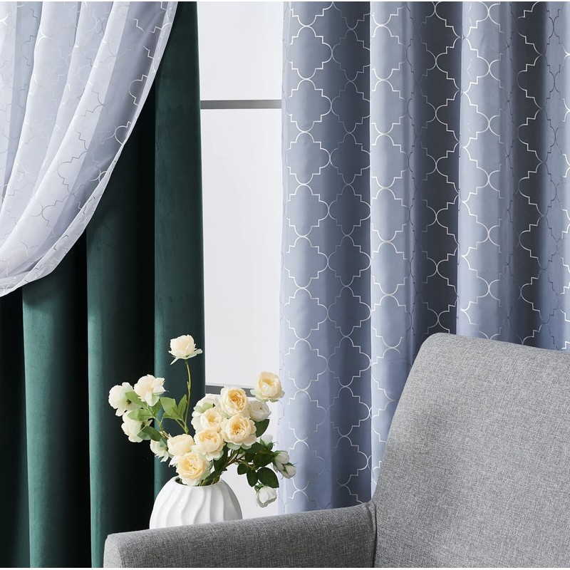 Enactex 4 Piece Mix and Match Green and White Velvet