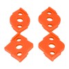 4 Pcs Radius Jig Router Template ABS Wear Resistant Woodworking