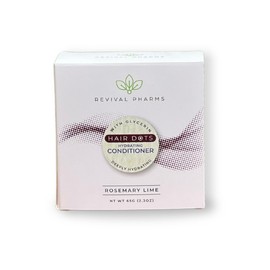 Revival Pharms Hair Dot: Hydrating Hair Conditioner Bar I 2.3 oz I with Glycerin I Rosemary Lime Scent